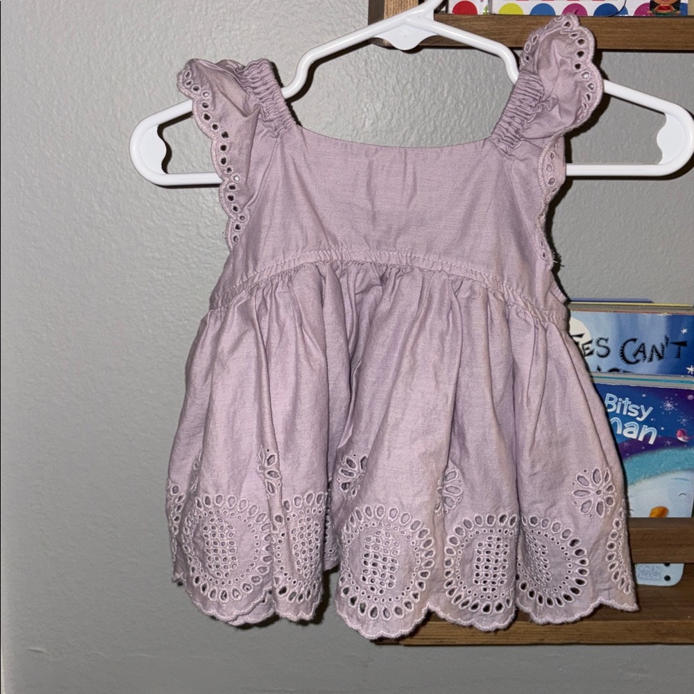 Lavender Eyelet Baby Dress